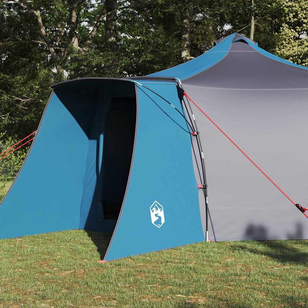 vidaXL Namiot Tipi Niebieski i szary 492 x 492 x 275 cm tkanina