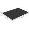 vidaXL Pad Patio z Granulatem Gumowym Czarny 6 x 9 x 0,3 cm Guma