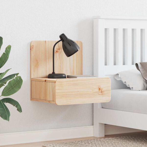 vidaXL Stolik nocny z szufladą 2 pcs Brązowy 44 x 32,5 x 40 cm