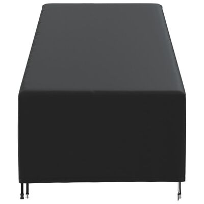 vidaXL Pokrowiec na leżak, czarny, 195x76x40/80 cm, Oxford 420D