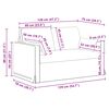 vidaXL Sofa 120cm 2 pcs Ciemna zieleń Metal