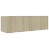 vidaXL Szafka pod TV, dąb sonoma 100x30x30 cm, materiał drewnopochodny