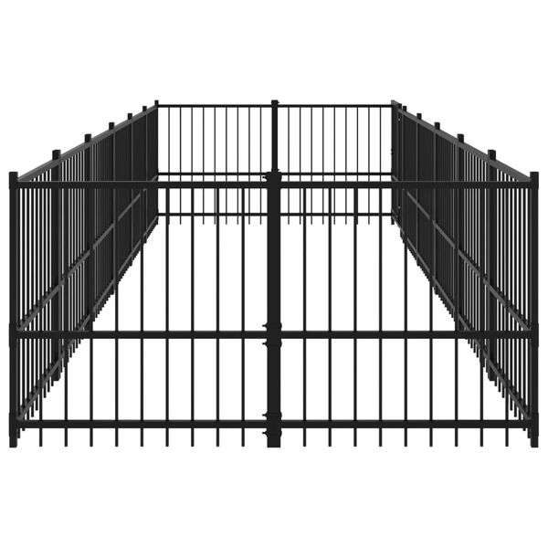 vidaXL Kojec zewnętrzny dla psa, stalowy, 11,26 m&sup2;