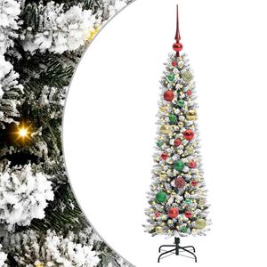 vidaXL Sztuczna choinka Biały 120 cm PVC, Metal i Plastik