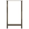 vidaXL Nogi do stołu barowego Naturalna stal 2 szt. 60x(100-101) cm Stal