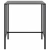 vidaXL Stolik barowy, czarny, 100x100x110 cm, malowana proszkowo stal