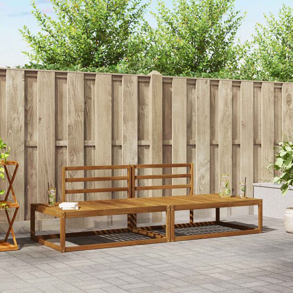 vidaXL Zestaw sof na zewnątrz 2 Sztuka Naturalny 230,5 x 83 x 73 cm