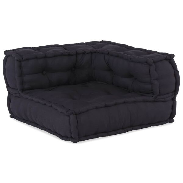 vidaXL Modularna sofa patchworkowa 3 pcs Antracyt tkanina