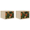 vidaXL Ścienny stolik nocny ZAANDAM 2 szt. dąb Sonoma 36 x 33 x 25 cm