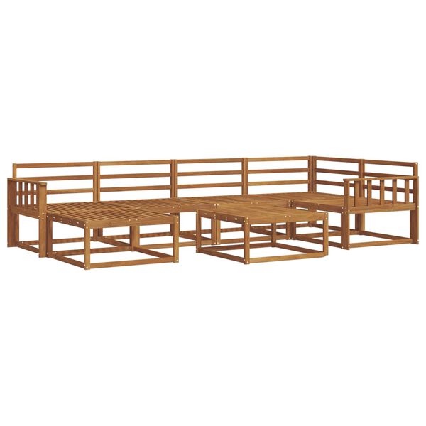 vidaXL Zestaw sof na zewnątrz 7 pcs Naturalny Lite Drewno Akacji