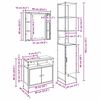 vidaXL Zestaw mebli łazienkowych z półką 3 pcs Dąb rzemieślniczy