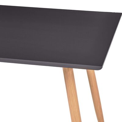 vidaXL Stół do jadalni, kolor dębowy i szary, 120x60x74 cm, MDF