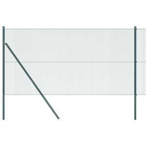 vidaXL Ogrodzenie z spawanej siatki do mocowania w ziemi 10 x 1,4 m