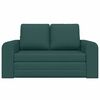 vidaXL Sofa Bed 60cm Ciemna zieleń tkanina
