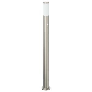 vidaXL Słupek oświetleniowy z czujnikiem 110 cm, stal nierdzewna IP44