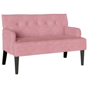 vidaXL Fotel Chesterfield R&oacute;żowy 112 x 65,5 x 75 cm Aksamit