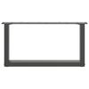 vidaXL Nogi do stolika kawowego w kształcie litery U 2 szt. Antracyt 60x(30-31) cm Stal