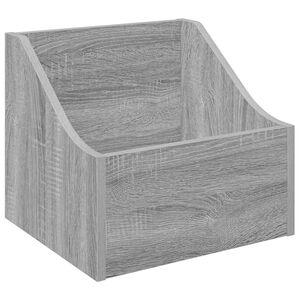 vidaXL Pudełko na płyty LP Szary Sonoma 37 x 33 x 32 cm