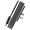 vidaXL Świder glebowy z uchwytem, 100 mm, przedłużany, 5 m, stal