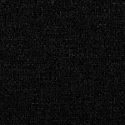 vidaXL Ławka z oparciem, czarna, 120x62x75,5 cm, tkanina