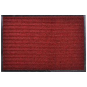vidaXL Wycieraczka, czerwona, 90x120 cm, PVC