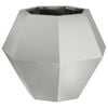 vidaXL Donica Srebrny 50 x 50 x 40 cm Stal Galwanizowana