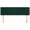 vidaXL Zagł&oacute;wek uszak, ciemnozielony, 147x16x78/88 cm, aksamit