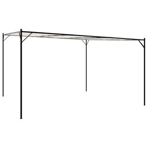 vidaXL Altana, biała, 4x4 m, 180 g/m&sup2;, tkanina i stal