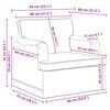 vidaXL Sofa 2 pcs Czarny 162 x 80 x 85 cm tkanina
