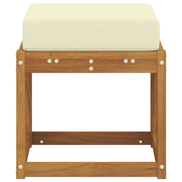 vidaXL Stołek Ławka na Zewnątrz Lite Drewno Akacji Naturalny