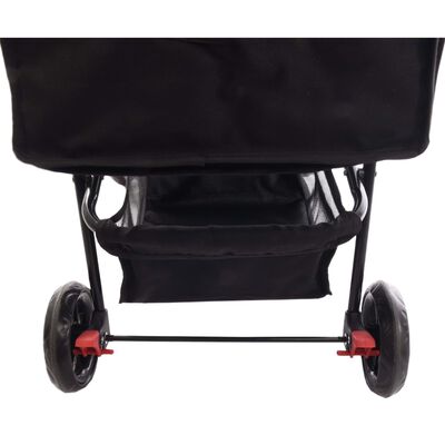 FLAMINGO Wózek dla psa Anda, czarny, 46 x 81,5 x 98 cm