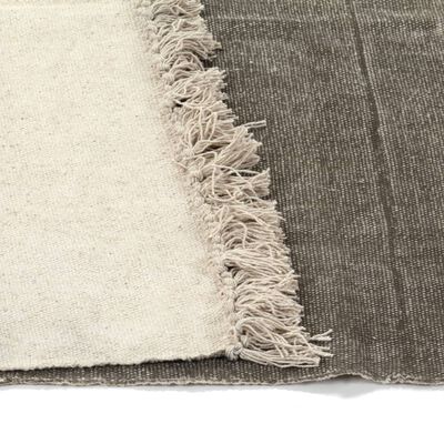 vidaXL Dywan typu kilim, bawełna, 120 x 180 cm, taupe