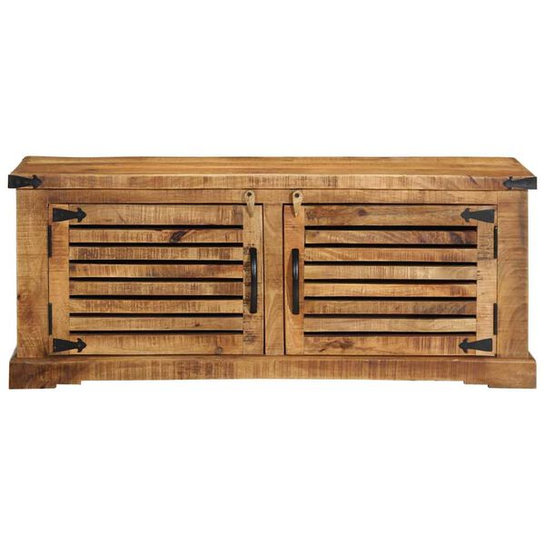 vidaXL Szafka na buty z p&oacute;łką Brązowy 110 x 38 x 45 cm Drewno z mango