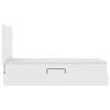 vidaXL Ł&oacute;żko z miejscem do przechowywania Czysta Biała 90 x 190 cm