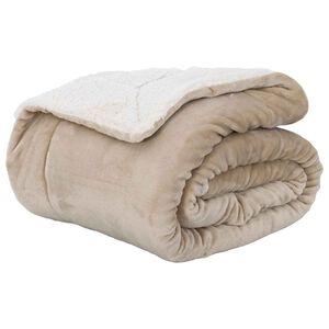 vidaXL Koc Beżowy 150 x 200 cm 1.64 kg Polar