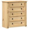 vidaXL Komoda Corona, 80x40x89 cm, lite drewno sosnowe
