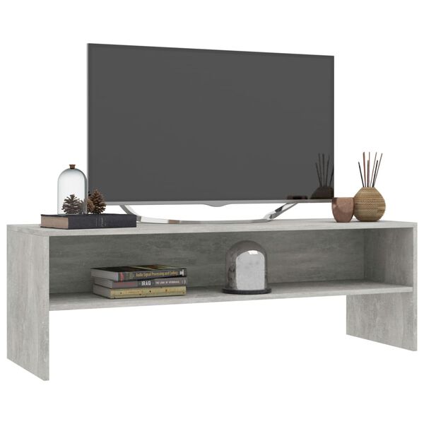 vidaXL Szafka pod TV, betonowy szary, 120x40x40 cm
