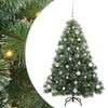 vidaXL Sztuczna choinka z 150 diodami LED Zielony 150 cm PE i PVC