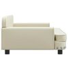 vidaXL Sofa dla dzieci, kremowa, 90x53x30 cm, sztuczna sk&oacute;ra