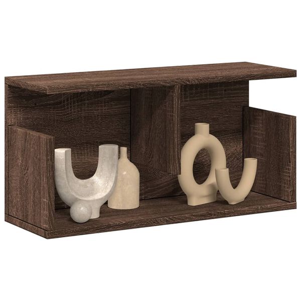 vidaXL Półka ścienna, 60x20x30cm, brązowy dąb, materiał drewnopochodny