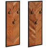 vidaXL Wieszaki na ubrania 2 szt. 35x1x90 cm Drewno lite Akacja