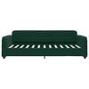 vidaXL Sofa rozsuwana, ciemnozielona, 100x200 cm, aksamit