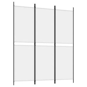 vidaXL Parawan 3-panelowy, biały, 150 x 180 cm, tkanina
