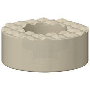 vidaXL Osłony n&oacute;g krzesła 2 pcs przezroczysty &Oslash; 15 x 16 mm PVC