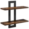 vidaXL P&oacute;łki wiszące Dąb wędzony 40 x 15 x 40 cm Drewno inżynieryjne