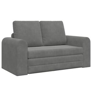 vidaXL Sofa Bed Ciemnoszary 148 x 71 x 83 cm Aksamit