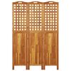 vidaXL Parawan 3-panelowy, 121,5x2x180 cm, lite drewno akacjowe