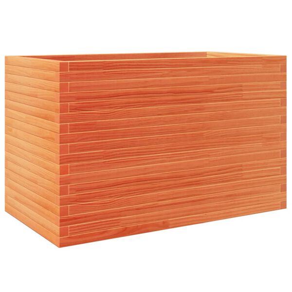 vidaXL Donica ogrodowa, woskowy brąz, 110x60x68,5 cm, drewno sosnowe