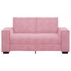vidaXL Sofa 2-osobowa, r&oacute;żowy, 160x78x84 cm, tapicerowana aksamitem
