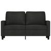 vidaXL Sofa 2-osobowa, czarna, 120 cm, tapicerowana tkaniną